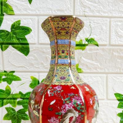 BÌNH LỤC GIÁC TỨ QUÝ MEN ĐỎ